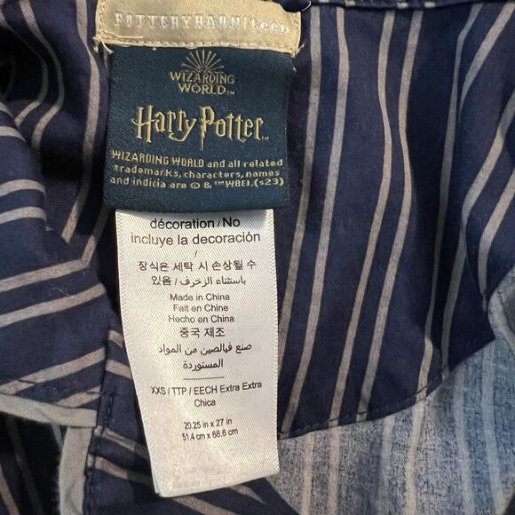 Pottery Barn Teen Girls Pyjama Top XXS Harry Potter Ravenclaw - Picture 3 of 5